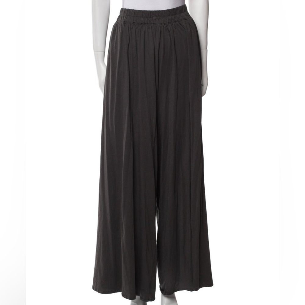 Lunya 100% Pima Cotton Charcoal Wide Leg Yoga Lounge Pants